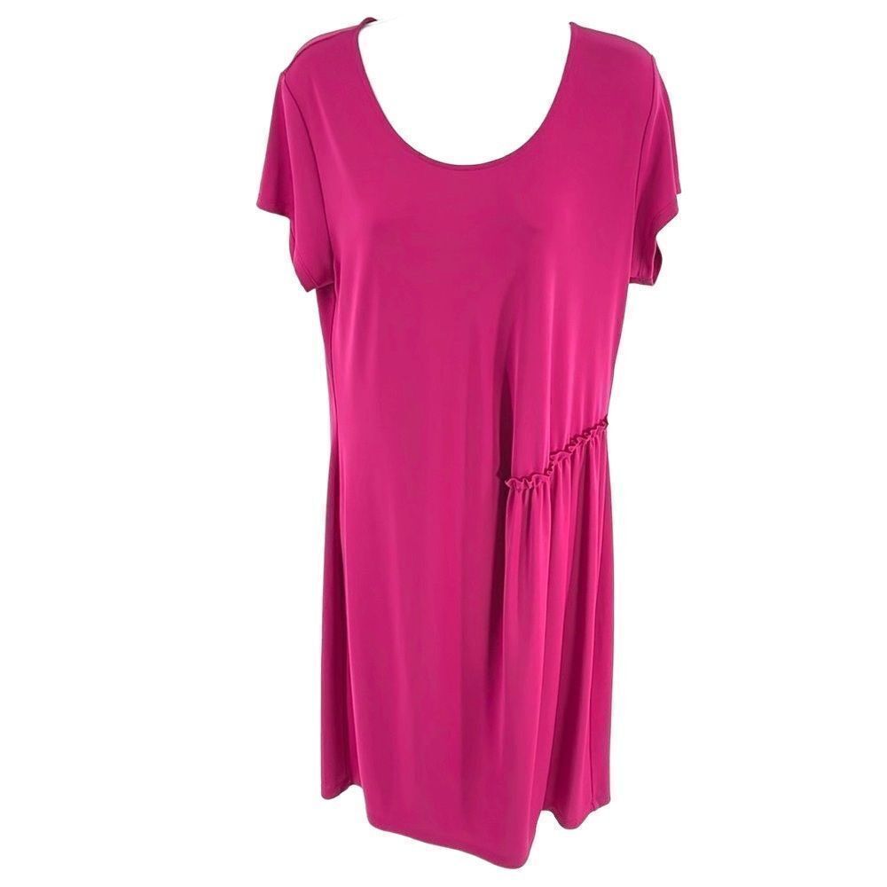 Kenneth Cole NWT NEW soft around the edges tulip pink dress large